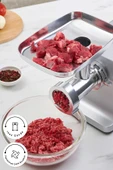 Karaca Salça,Sucuk,Sosis ve İçli Aparatlı Kıyma Makinesi Inox thumbnail 2