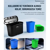 ÜSKÜDAR İLETİŞİM Kullanışlı Ev Ofis Araç İçi Düzenleyici Koltuk Arkası Çöp Kutusu - 5