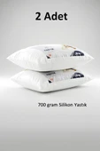 Niron 2’li Silikon Yastık Seti – 50x70 cm, 700 gr, Mikrofiber Kumaş, Yumuşak Destek thumbnail 2