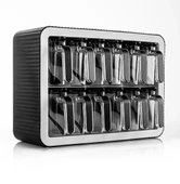 Dekoratif Stand Baharatlık 12 li Kaşıklı Kapaklı Baharatlık Takımı - Siyah Beyaz - 3