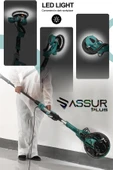 Assur Plus 850W Alçıpan Duvar Zımpara Makinası 360° Ledli Toz Emmeli - 3