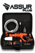 Assur Plus 21V Kömürsüz Motor Yüksek Basınçlı Akülü Oto Araba Yıkama Makinesi Şarjlı thumbnail 5