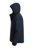 Erkek Lacivert Su Ve Rüzgar Geçirmez Çıkartılabilir Kapüşonlu Softshell Mont&Kaban - 3