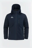 Erkek Lacivert Outdoor Su İtici Kapüşonlu Kaban – Rüzgar Geçirmez, Hafif ve Dayanıklı thumbnail 1