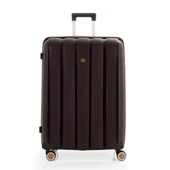 MÇS 3lü Set Kırılmaz Silikon Valiz Bavul V305 Acı Kahve/Şampanya thumbnail 2