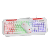 GameBooster KM-11W Knight Beyaz Klavye Mouse Set - 3
