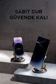 Torima JX-061 Siyah Manyetik Telefon Tutucu Kablosuz Hoparlör Araç Ev Ofis Kullanımına Uygun thumbnail 2