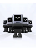 Ugreen Nexode Uno 100W Robot GaN Hızlı Şarj Cihazı 3xUSB-C, 1xUSB-A, Gri, 45515B - 2