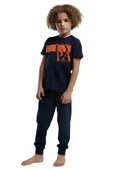 Us Polo Erkek Çocuk Lacivert Kısa Kol Pijama Takım 2016 thumbnail 1