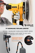 Assur Plus 360'Ledli 850W Pro Alçıpan Zımpara Makinası Toz Emmeli - 2