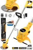 Assur Plus 21V Çift Akü Uzatma Kollu Çim Çalı Ot Biçme Tırpanı - 1