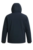 Erkek Lacivert Su Ve Rüzgar Geçirmez Çıkartılabilir Kapüşonlu Softshell Mont&Kaban - 4