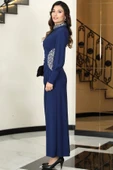 Lavin Tesettür Abiye İndigo thumbnail 3