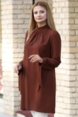 Esila Tesettür Tunik Kahve thumbnail 1