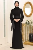 Firuze Tesettür Abiye Siyah - 1