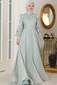 Bahar Tesettür Abiye Mint thumbnail 4