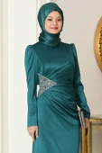 Efsun Tesettür Abiye Zümrüt thumbnail 2