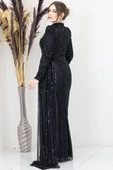 Bergüzar Tesettür Abiye Siyah - 3
