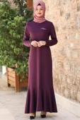 Azra Tesettür Elbise Lavanta thumbnail 1