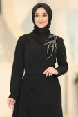 Adel Tesettür Abiye Siyah thumbnail 2