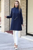 Işıl Tesettür Tunik Lacivert thumbnail 2