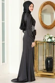 Efsun Tesettür Abiye Siyah - 3