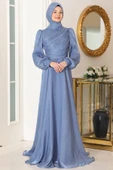 Bahar Tesettür Abiye Bebe Mavi thumbnail 1