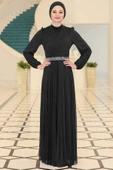 Dila Tesettür Abiye Siyah - 1