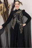 Elif Tesettür Tulum Siyah thumbnail 2