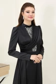 Zen Tesettür Abiye Siyah - 2