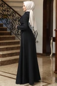 Kardelen Tesettür Elbise Siyah thumbnail 3