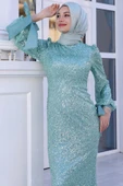 Şimal Tesettür Abiye Mint thumbnail 2
