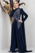 Elif Tesettür Tulum Lacivert thumbnail 1