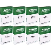 Mopak Rekort A4 80GR/M2 Fotokopi Kağıdı 4000 Adet (8PK*500) - 1