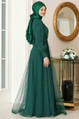Peri Tesettür Abiye Zümrüt thumbnail 3
