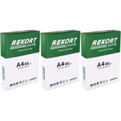 Mopak Rekort A4 80GR/M2 Fotokopi Kağıdı 1500 Adet (3PK*500) - 1