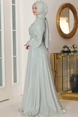 Bahar Tesettür Abiye Mint thumbnail 3