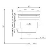 Eca Basmalı Pirinç Sifon Üst Takım Taşmalı Taşmasız 402129031 - 2