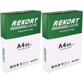 Mopak Rekort A4 80GR/M2 Fotokopi Kağıdı 1000 Adet (2PK*500) - 1