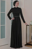 Işıl Tesettür Abiye Siyah - 1