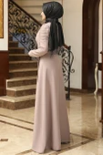 Kardelen Tesettür Elbise Vizon thumbnail 3