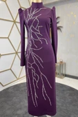 Tuana Tesettür Abiye Mor thumbnail 1