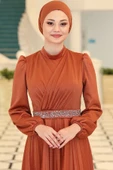 Dila Tesettür Abiye Kiremit thumbnail 2