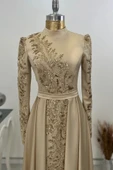 Çağla Tesettür Abiye Gold thumbnail 2