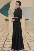 Dila Tesettür Abiye Siyah - 3