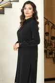Asrın Tunik Pantolon İkili Tesettür Takım Siyah thumbnail 2