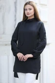 Trend Tesettür Tunik Siyah thumbnail 1