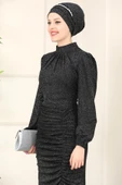 Rüya Tesettür Abiye Siyah - 2