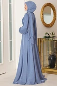 Bahar Tesettür Abiye Bebe Mavi thumbnail 3