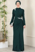 Masal Tesettür Abiye Zümrüt thumbnail 1